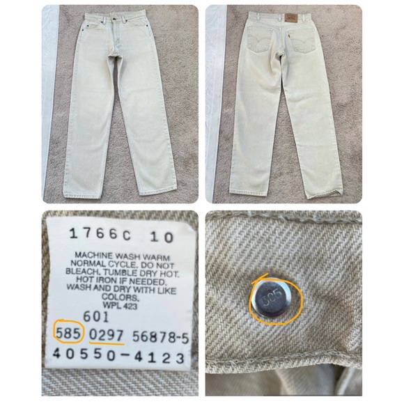 Levi’s ‘97 Vintage 550 Orange Tab Relaxed Fit High Rise Jeans Denim Pants 30X32 - Picture 11 of 16